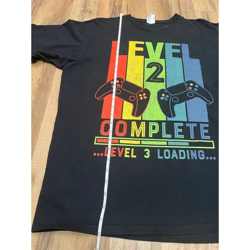 Level 4 Complete‎ Gamer Gift 4 Years Wedding Anniversary T-Shirt XL 100% cotton